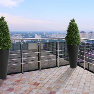 Buxus artificial copac UV H110 - imagine 4