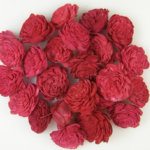 Capete flori Ming Rosu 4cm