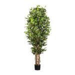 Ficus artificial pe trunchi natural x4 h180 UV