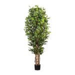 Ficus artificial pe trunchi natural x4 h180 UV - imagine 2