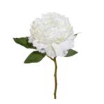 Bujor artificial alb 39cm