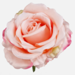 Trandafir artificial roz somon XL 11cm