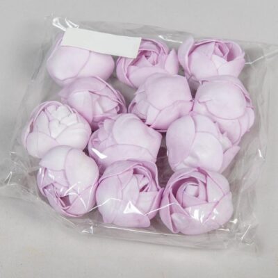 Capete trandafiri spuma 5cm ltpurple set 12buc - imagine 2