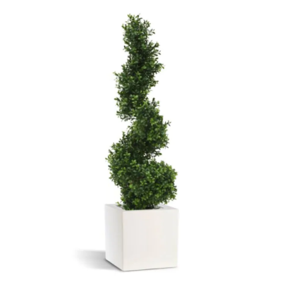 Buxus artificial spirala UV H100 D30 - imagine 5