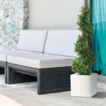 Buxus artificial spirala UV H100 D30 - imagine 2