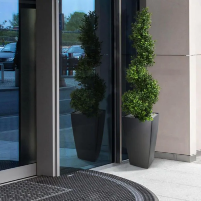 Buxus artificial spirala UV H100 D30 - imagine 3