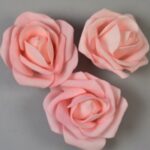 Capete Trandafiri spuma 4.5cm roz pal set 20buc