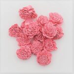 Capete flori Ming 4cm Roz pudra x14