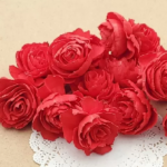 Capete Trandafiri Ming 6cm Rosu set x10