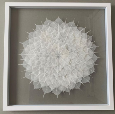 Frunze Magnolia voal azur x25 - imagine 2