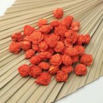 Capete Flori Ming 2cm mandarina x50