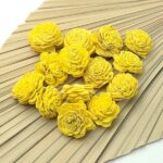 Capete flori Ming 4cm galben x14