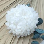 Crizantema artificiala alba D13cm 1buc
