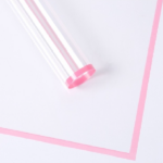 Celofan flori bordura roz set 20