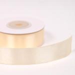 Panglica saten single Champagne 2cm x 18m
