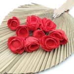 Capete Lotus Ming 4cm roșu x10