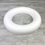 Coronita polistiren alb 25cm