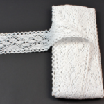 Panglica dantelata alba 5cm