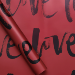 Hartie floristica LOVE Rosu 58x58cm set 20