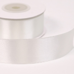 Panglica saten single Ivory 2.5cm x 27m