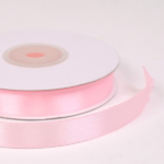 Panglica saten single Roz Pastel 1.2cm x 27m