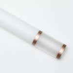 Celofan flori Alb bordura dubla aurie set x20