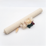 Lumanare tip fagure ceara naturala H42xD4.5cm Alb Ivory
