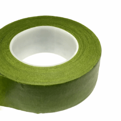 Banda florala verde lata 2.6cm x 27m