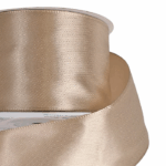 Panglica saten single 5cm x 23m Bej
