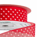 Panglica Organza 2cm×25m Rosu buline