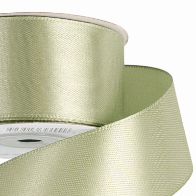 Panglica saten single 3.5cm x 23m Verde Antic