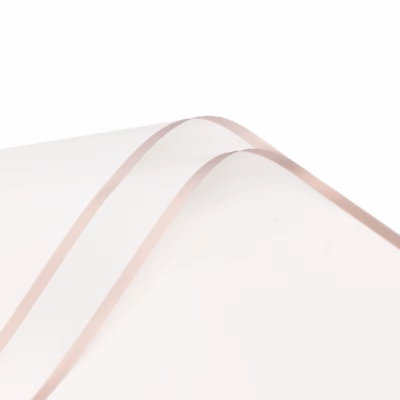 Coli hartie floristica impermeabila alb mat bordura ROSE GOLD set 20