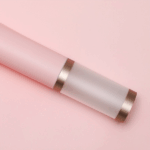 Celofan flori ROZ PAL bordura dubla aurie set x20