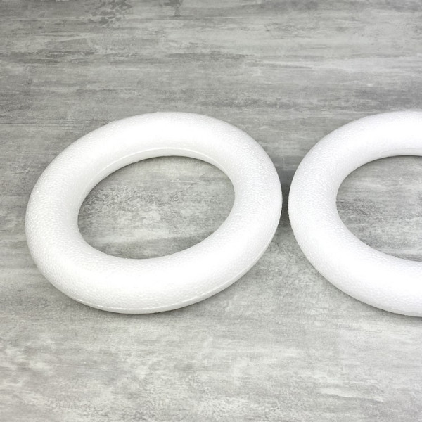 Coronita polistiren alb ROTUNDA PLINA 22cm Coronita polistiren alb ROTUNDA PLINA 22cm