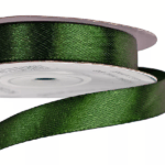 Panglica saten single Verde Inchis 1,2cm x 23m