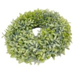 Coronița artificiala verde gri D26cm