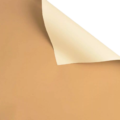 Hartie florala 2 fete Crem Natur set x20