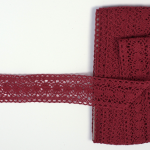 Panglica dantelata BORDO 4cm