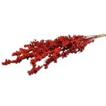 Set crengute Ilex artificial rosu 60cm