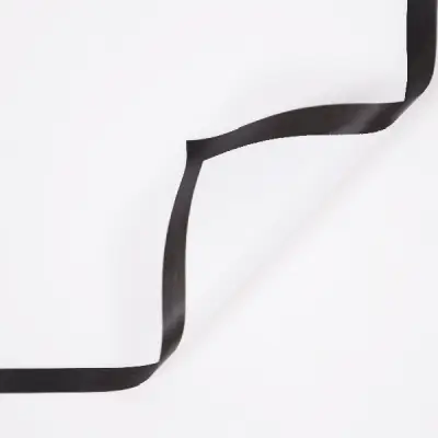 Ambalaj flori Alb bordura neagra set 20 foi