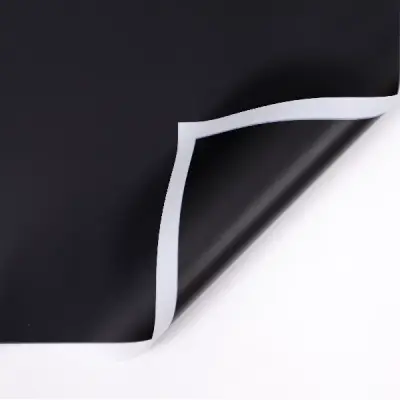 Ambalaj flori Negru bordura alba set 20 foi