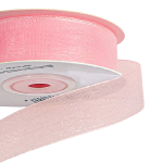 Panglica Organza 2cm×20m ROZ PAL
