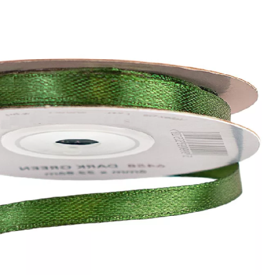 Panglica Satin single Verde Inchis 6mm x 23m