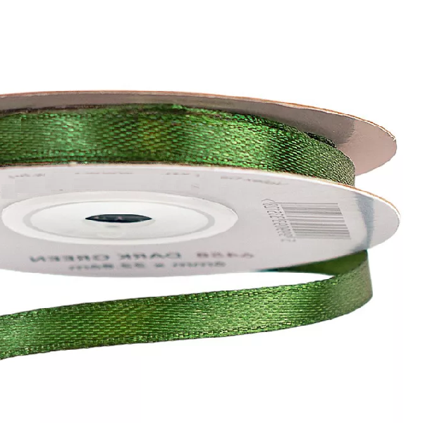 Panglica Satin single Verde Inchis 6mm x 23m Panglica Satin single Verde Inchis 6mm x 23m