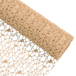 Rola plasa floristica Dantela 50cmx4.5m Bej