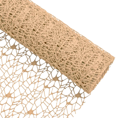 Rola plasa floristica Dantela 50cmx4.5m Bej