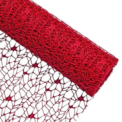 Rola plasa floristica Dantela 50cmx4.5m Rosie