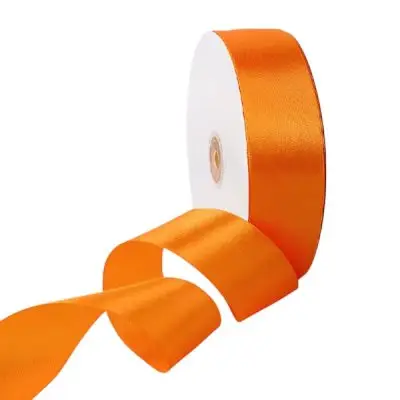 Set 10 role Panglica satin Portocaliu 2cm total 229m