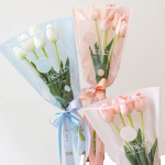 Ambalaj celofan maneca Roz pal 40cm 50 bucati