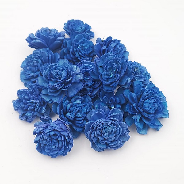 Capete flori Ming 4cm Royal Blue x14 Capete flori Ming 4cm Royal Blue x14